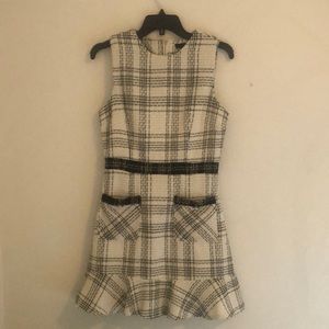 AQUA tweed short dress S